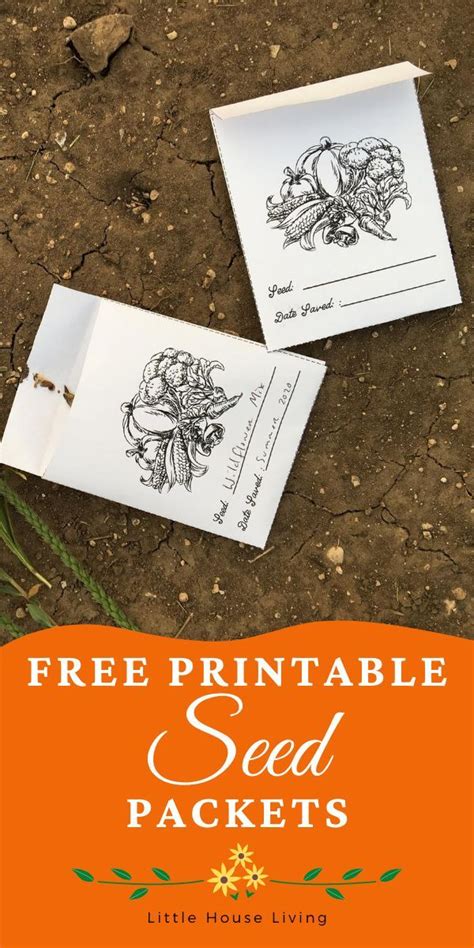 printable seed packet seed packets herb seed packets seeds