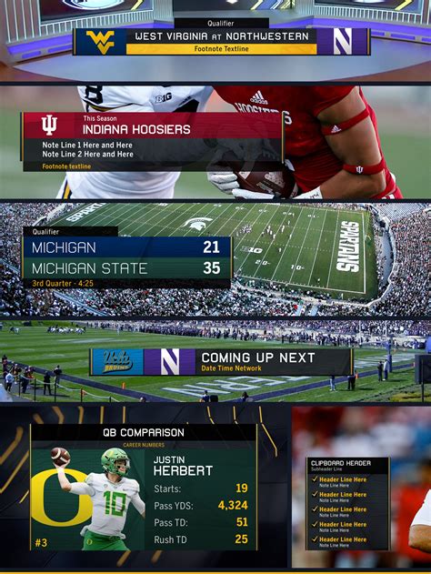 college football game   played   interactive tv screen   time  start