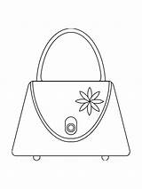 Handbag Coloring sketch template