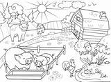 Kolorowanki Farma Drukowania świnki Kogut Krówki sketch template
