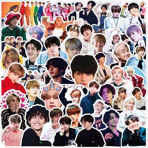bts stickers deze zangers van de koreaanse groep bts kun je gemakkelijk gebruiken om