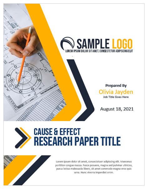 sample cover page  paper paper  cover  toc