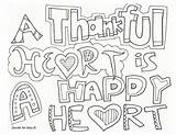 Thankful Thankfulness Doodles sketch template