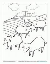 Coloring Sheep Pages Lost Bible Kids Sunday School Children Activities Luke Great Parable Sheets God Color Flock Shepherd Library Clipart sketch template