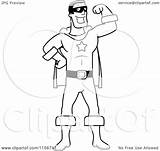 Flexing Clipart Cory Thoman Outlined Collc0121 sketch template