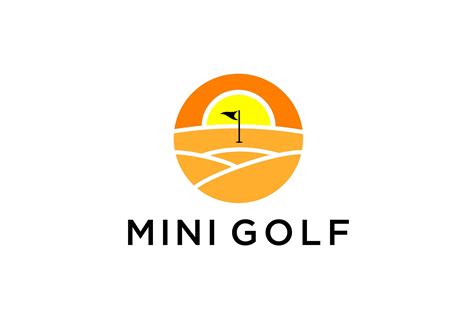 mini golf vektor design logo  logos design bundles mini