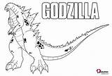 Godzilla sketch template