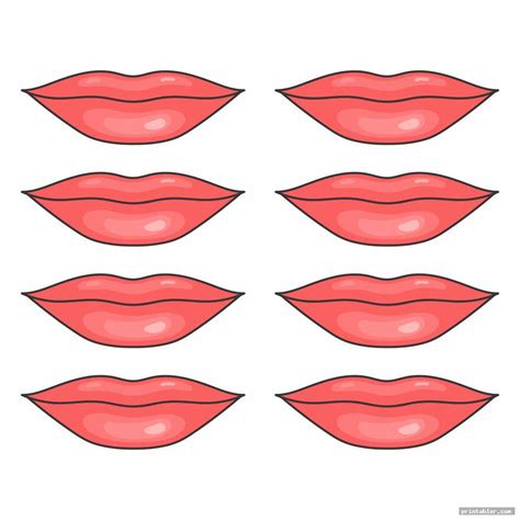 printable lips template