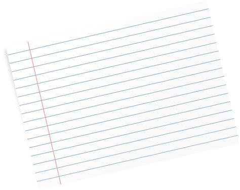 Free Vector Graphic Flash Card Paper Lines Blank
