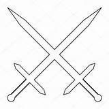 Swords sketch template