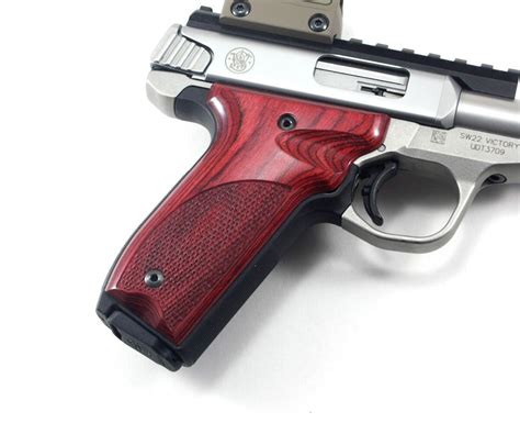 sw victory grips  thumb rest rosewood colored laminate