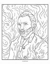 Gogh Vincent sketch template