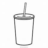 Vaso Straw Drinking Fizzy Soda Ultracoloringpages sketch template