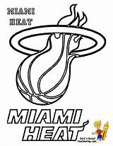 Basketball Coloring Pages Miami Heat Printable Sports Color Print Kids Comments Popular Coloringhome Related Posts sketch template