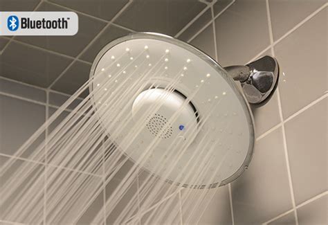 bluetooth speaker shower head  sharper image