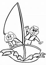 Sails Sailing Template Coloring Pages sketch template