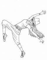 Breakdance Topmodel Ausmalen sketch template