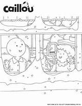 Caillou Coloring Sheets Activities sketch template