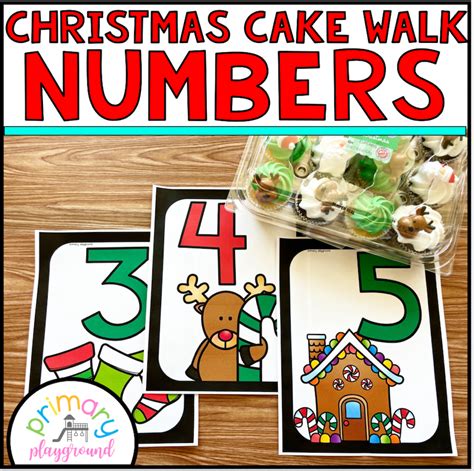 christmas cake walk numbers primary playground