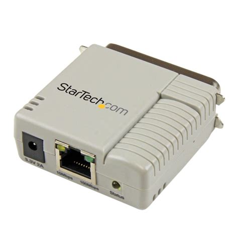 amazoncom startechcom  port  mbps ethernet parallel network print server pmp