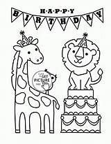 Coloring Birthday Happy Pages Funny Nana Printable Dad Kids Animals Animal Color Wuppsy Holiday Printables Mom Dog Card Print Getcolorings sketch template