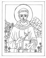 Francis St Assisi Coloring Pages Popular Saint sketch template