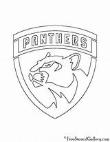 Panthers Nhl Stencil Freestencilgallery Coloring Pumpkin Carving sketch template