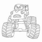 Truck Mater Mohawk Momjunction Wonderful Loco Toro Godzilla Monstruo Camión Digger Dibujosonline Lire sketch template