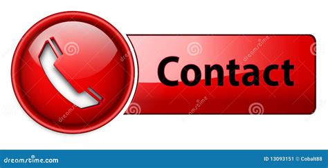 telephone contact icon button stock image image
