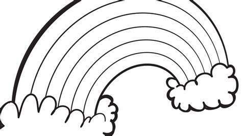 rainbow coloring page    clipartmag