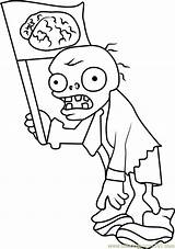 Zombies Pvz Everfreecoloring Peashooter sketch template