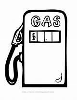 Pump Gas Clipart Clip Cliparts Petrol Colouring Pages Library Gif sketch template