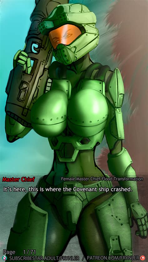 Halo Female Master Chief Flood Transformation Vn Comic