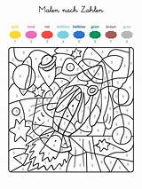 Zahlen Farben Ausmalen Vorschule Colorear Rakete Espace Magique Weltraum Cohete Motiv Malvorlagen Kolorowanki Schule Arbeitsblätter Ausmalbild Wars Malvorlage Kostenlose Wenn sketch template