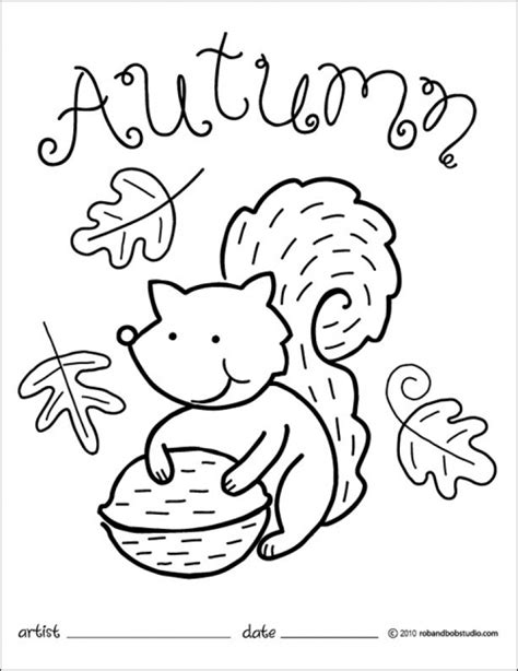 printable autumn coloring pages