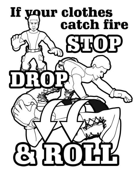 fire safety coloring pages coloring home
