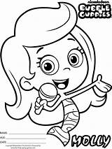 Bubble Guppies Coloring Pages Printable Kids Print Molly Book Color Colouring Sheets Guppy Characters Books Coloringz Underwater Related Posts Printables sketch template