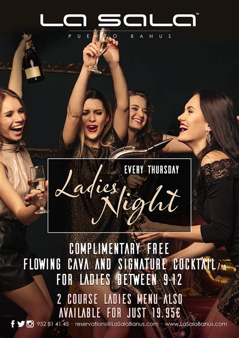 ladies night party  guide marbella