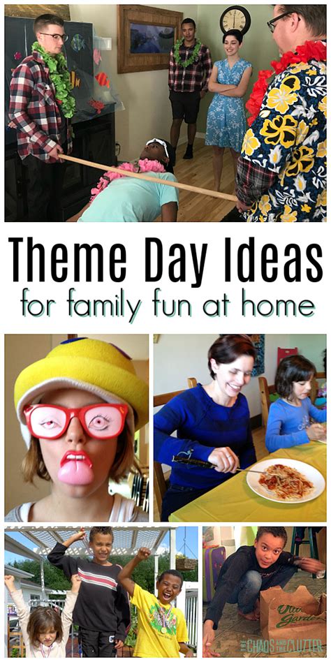 theme day ideas  family fun  home
