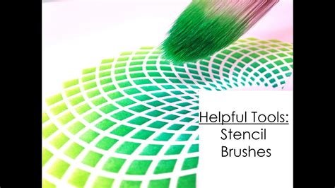 helpful tools stencil brushes youtube