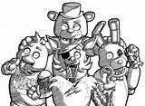 Fnaf Coloring Pages Drawing Crew Characters Print Colouring Color Printable Deviantart Search Colorings Again Bar Case Looking Don Use Find sketch template
