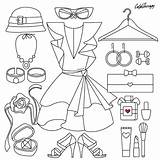 Coloring Pages Fashion Clothes Color Adult Therapy Printable Sheets Adults App Cartoon Getcolorings Book Colouring Print Choose Board sketch template
