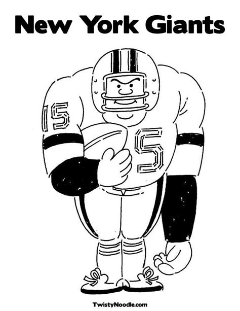 football coloring pages  york giants coloring home