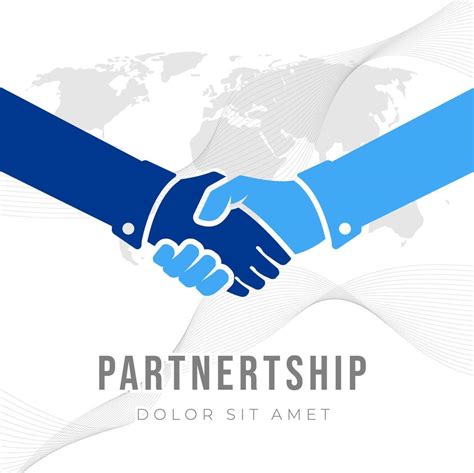 handshake  partnership collaboration poster background design