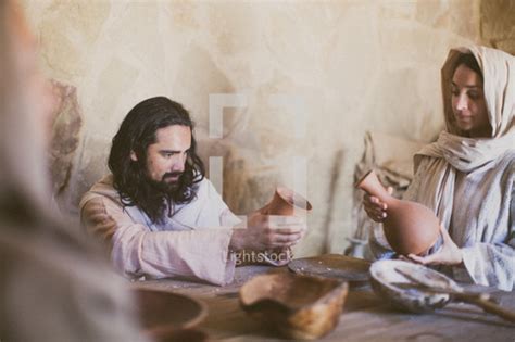 jesus eating   disciples photo lightstock