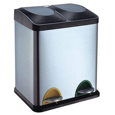 double recycling bin  litre home store