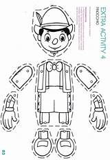 Pinocchio Paper Puppets Puppet Para Craft Google Crafts Color Bag Cut Coloring Activities Pages Da Picasa Papel Kids Story Preschool sketch template