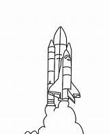 Rocket Shuttle Kennedy Launch Foguete Apollo Espacial Kidsplaycolor Saindo sketch template