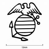 Anchor Globe Eagle Usmc Logo Getdrawings Drawing sketch template