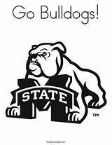 Bulldogs Coloring Go Pages Bulldog Worksheet Beat Logo College Hero Mississippi State English Georgia Nick Bell University Twistynoodle Usa Colleges sketch template